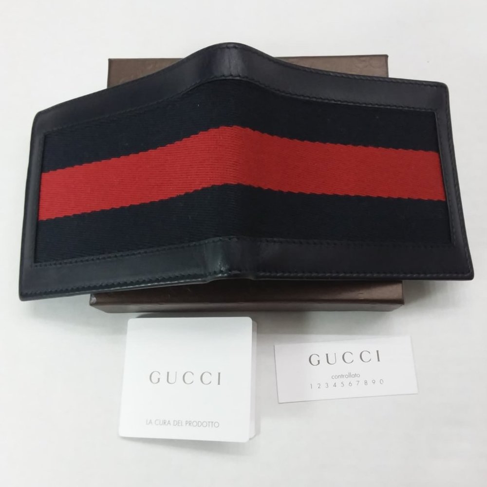 Blue Gucci wallet